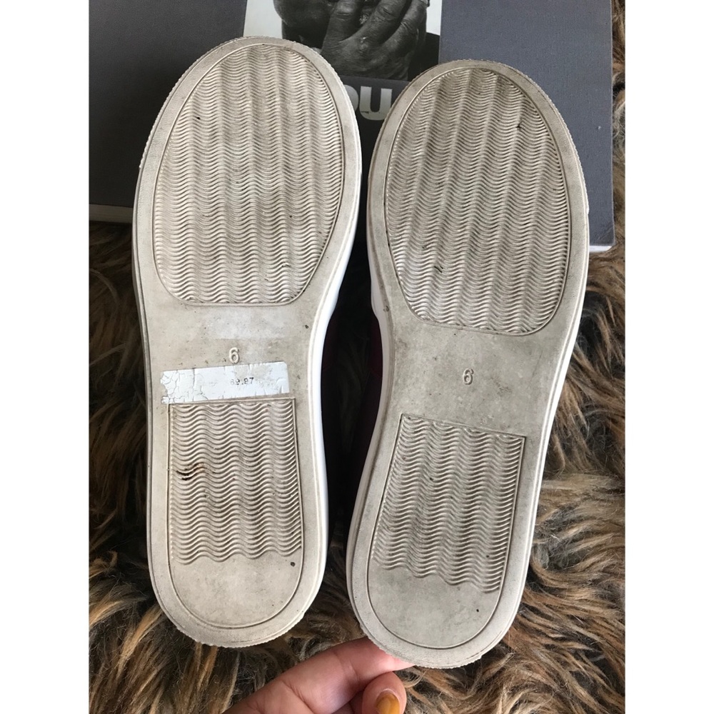 Wine | Vince Camuto Weaves Woven Slip on Sneaker - Picture 5 of 8